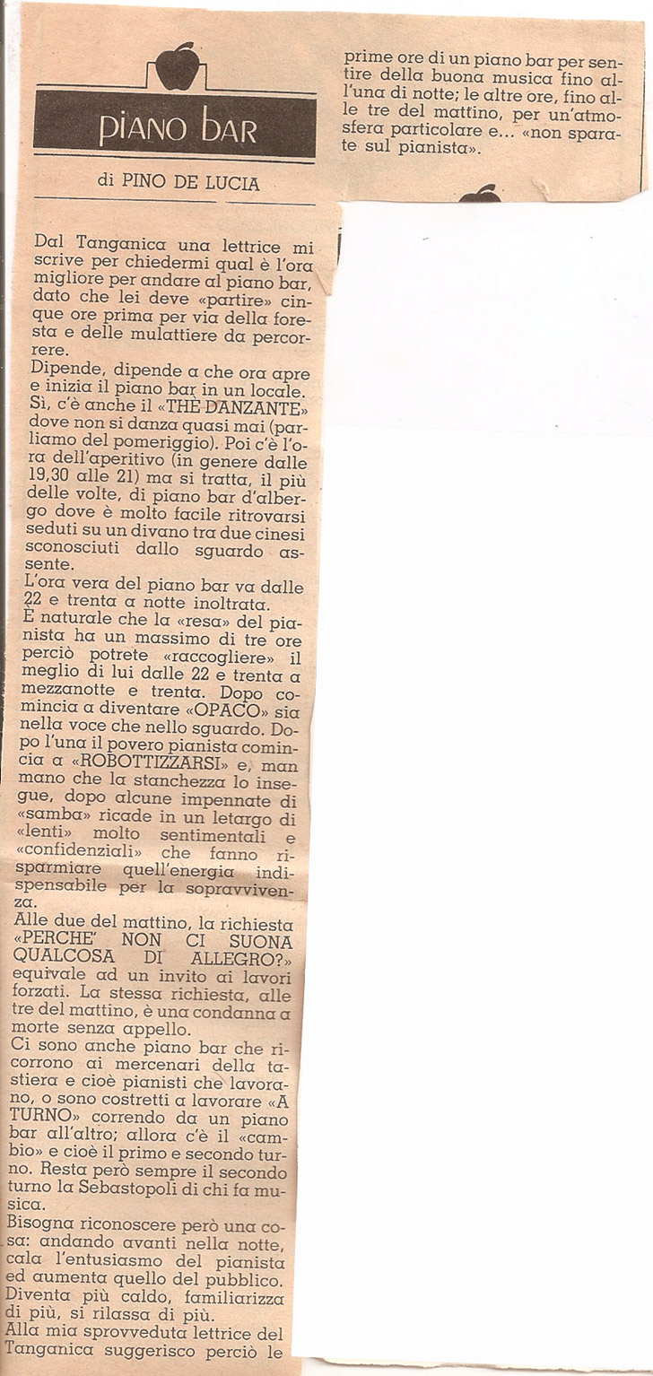 press - pino de lucia