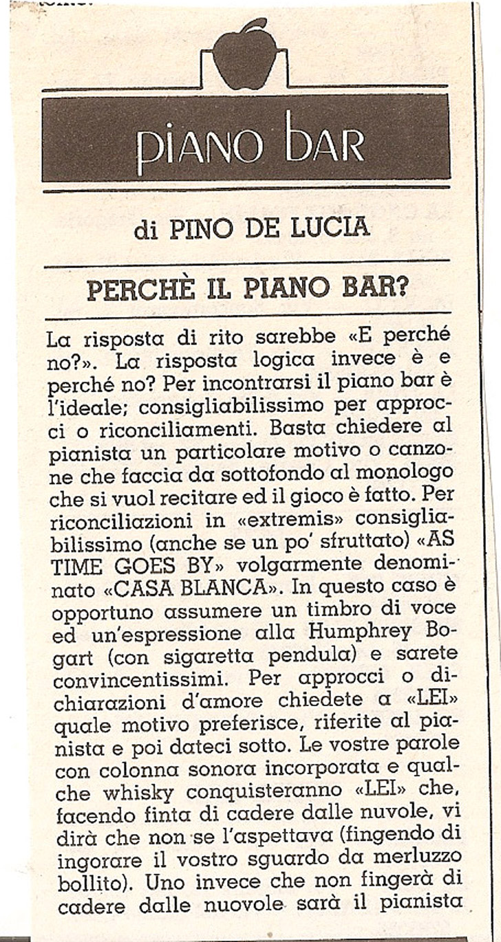 press - pino de lucia
